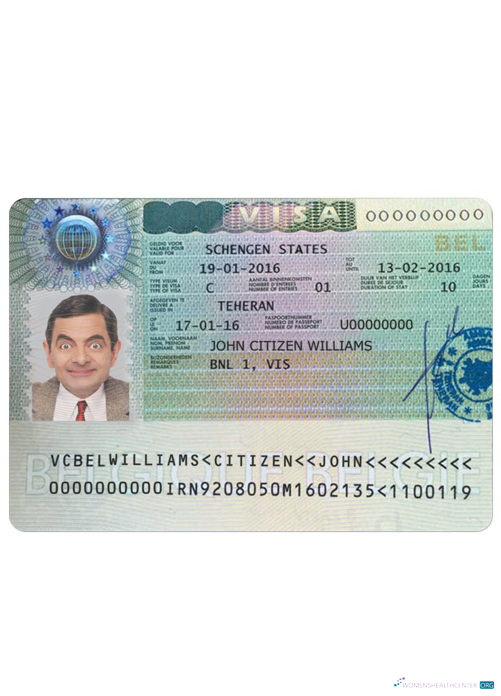 Download BELGIUM visa Photoshop template